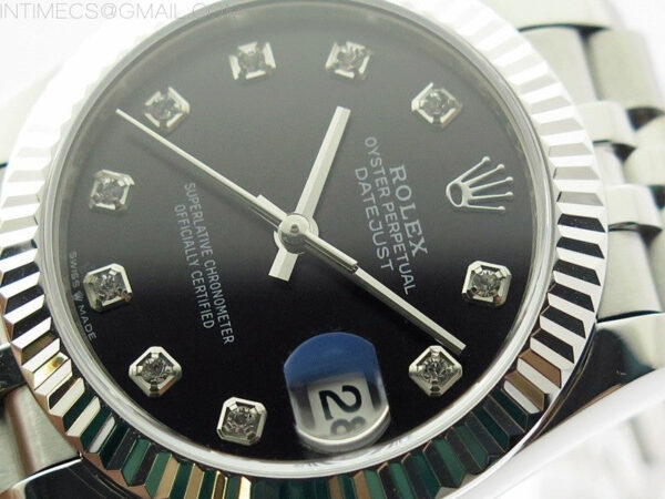 Datejust 31mm 278271 SS BP Best Edition Black Crystal Markers Dial on Jubilee Bracelet – Bild 4