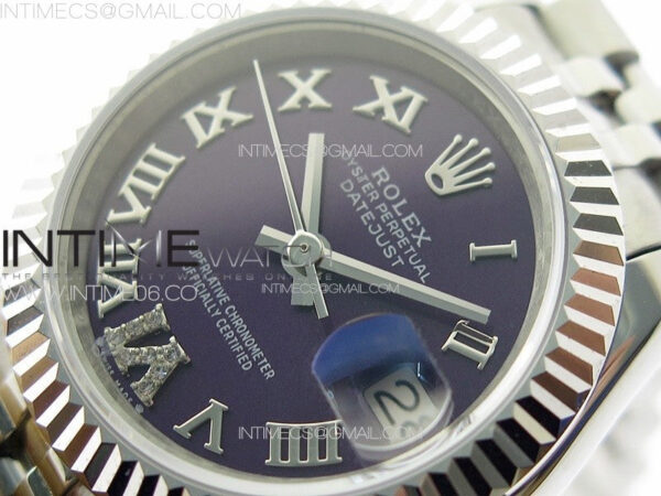 Datejust 28mm 279179 SS APSF Best Edition Blue Dial Roman Markers on SS Jubilee Bracelet NH05 – Bild 4
