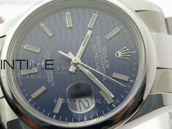 DateJust 36 SS 126200 BP 1:1 Best Edition New Blue Dial on Oyster Bracelet – Bild 4