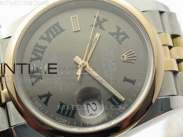 DateJust 36 SS/RG 126201 BP 1:1 Best Edition Gray Dial on Jubilee Bracelet – Bild 4