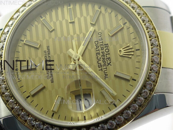 DateJust 36 SS/YG 126283 JDF 1:1 Best Edition New YG Dial on Oyster Bracelet – Bild 4