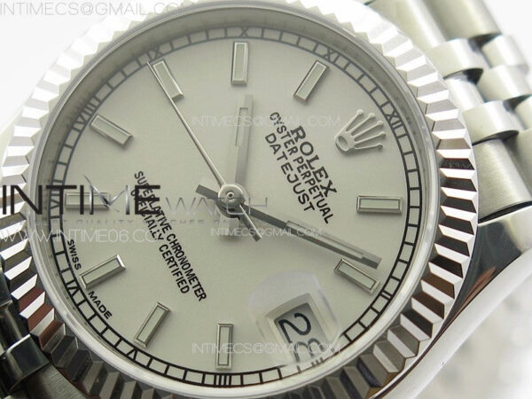 DateJust 31mm 178271 SS APSF Best Edition White Dial Sticks Markers on Jubilee Bracelet A2824 – Bild 4
