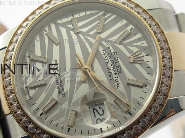DateJust 36 SS/RG 126281 BP 1:1 Best Edition Silver/Gray Dial on Oyster Bracelet – Bild 4