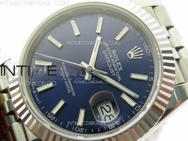 DateJust 41 126334 904L SS GMF 1:1 Best Edition Blue Dial On Jubilee Bracelet VR3235 – Bild 4