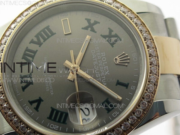 DateJust 36 SS/RG 126281 BP 1:1 Best Edition Gray Dial on Oyster Bracelet – Bild 5