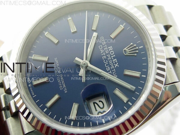 DateJust 36 SS 126234 VSF 1:1 Best Edition 904L Steel Blue Dial on Jubilee Bracelet VS3235 – Bild 4