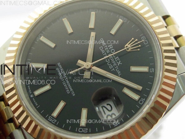DateJust 41 126331 904L SS/RG GMF 1:1 Best Edition Black Dial On Jubilee Bracelet VR3235 – Bild 4