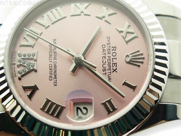Datejust 31mm 278273 SS BP Best Edition Pink Roman Markers Dial on Oyster Bracelet – Bild 5