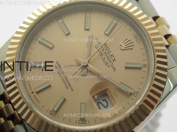 DateJust 41 126331 904L SS/RG GMF 1:1 Best Edition Champagne Gold Dial On Jubilee Bracelet VR3235 – Bild 4