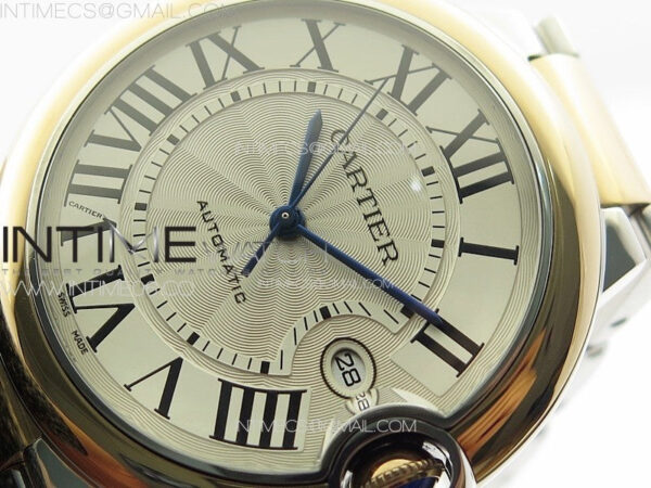 Ballon Bleu 42mm SS/RG K3F 1:1 Best Edition White Texture Dial on SS Bracelet A2824 – Bild 4