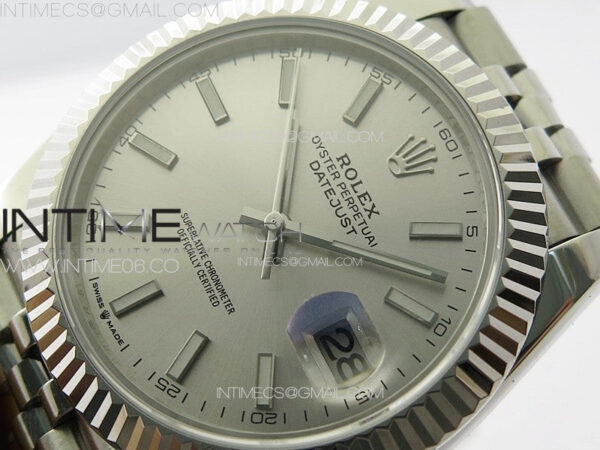 DateJust 41MM 126334 SS APSF 1:1 Best Edition Silver Dial on SS Jubilee Bracelet SA3235 – Bild 4