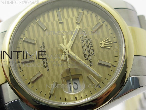 DateJust 36 SS/YG 126203 JDF 1:1 Best Edition New YG Dial on Oyster Bracelet – Bild 4