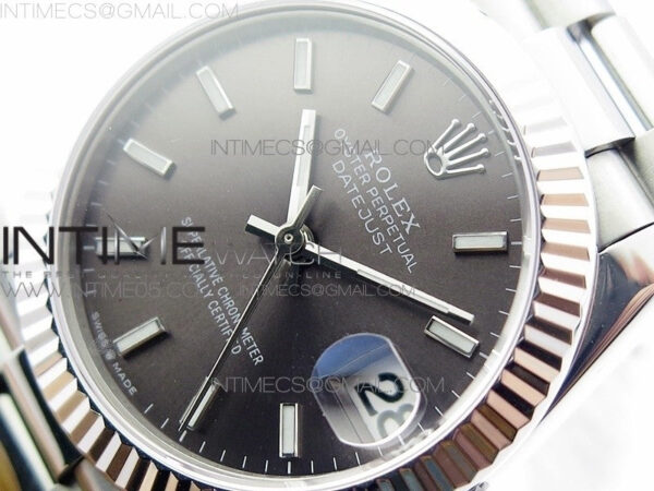 Datejust 31mm 278275 SS BP Best Edition Gray Stick Markers Dial on SS President Bracelet – Bild 3