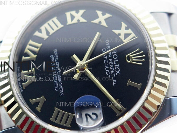 Datejust 31mm 278273 SS/YG BP Best Edition Black Roman Markers Dial on SS/YG Jubilee Bracelet – Bild 4