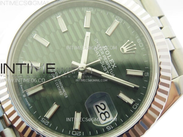DateJust 41 126334 904L SS VSF 1:1 Best Edition Green Fluted Dial on Jubilee Bracelet VS3235 – Bild 4