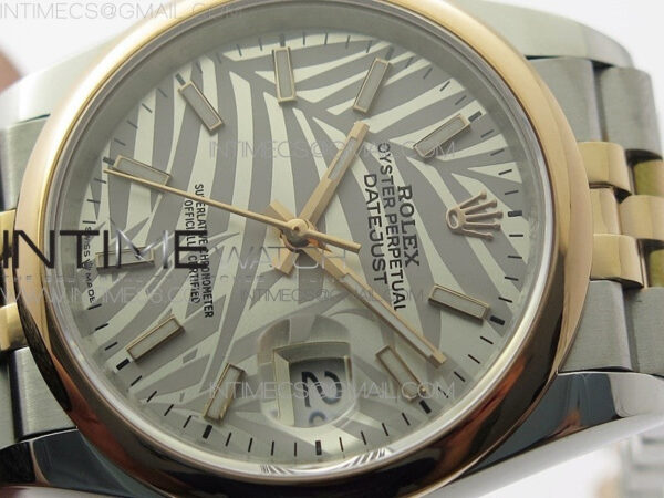 DateJust 36 SS/RG 126201 BP 1:1 Best Edition Silver/Gray Dial on Jubilee Bracelet – Bild 4