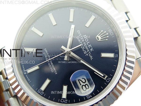 DateJust 41mm 126334 904 SS ARF 1:1 Best Edition Blue Dial Sticks Markers on Jubilee Bracelet SH3235 – Bild 4