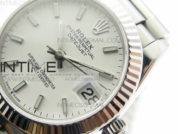 Datejust 31mm 278275 SS BP Best Edition White Stick Markers Dial on SS President Bracelet – Bild 5