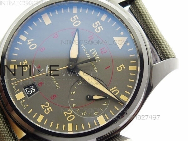 Big Pilot Real PR 48mm IW501902 Real Ceramic ZF 1:1 Best Edition on Green Nylon Strap A51111 V2(Released) – Bild 4