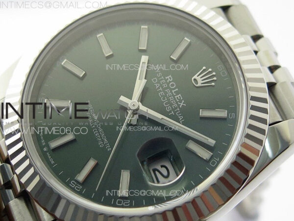 DateJust 41 126334 904L SS VSF 1:1 Best Edition Green Dial on Jubilee Bracelet VS3235 – Bild 4