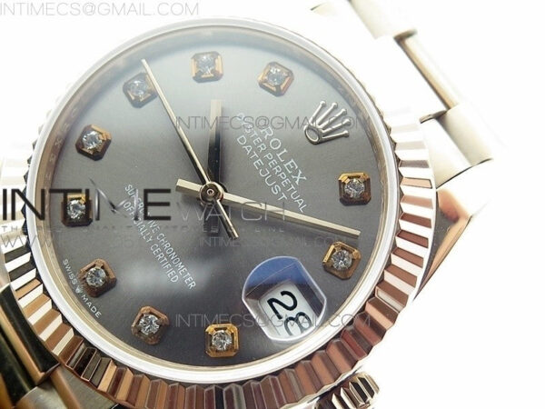Datejust 31mm 278275 RG BP Best Edition Gray Crystal Markers Dial on RG President Bracelet – Bild 4