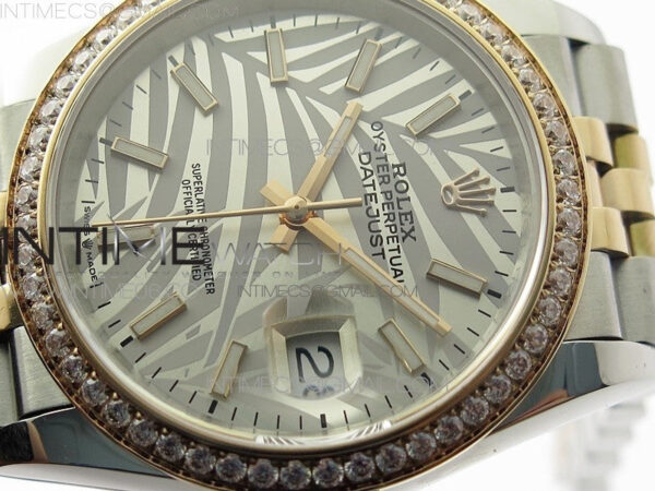 DateJust 36 SS/RG 126281 BP 1:1 Best Edition Silver/Gray Dial on Jubilee Bracelet – Bild 4