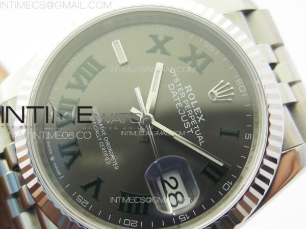 DateJust 36 SS 126234 VSF 1:1 Best Edition 904L Steel Gray Dial Roman Markers on Jubilee Bracelet VS3235 – Bild 5