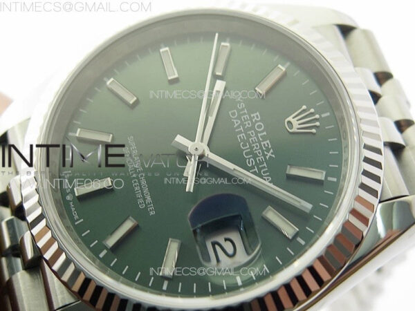 DateJust 36 SS 126234 VSF 1:1 Best Edition 904L Steel Green Dial on Jubilee Bracelet VS3235 – Bild 4