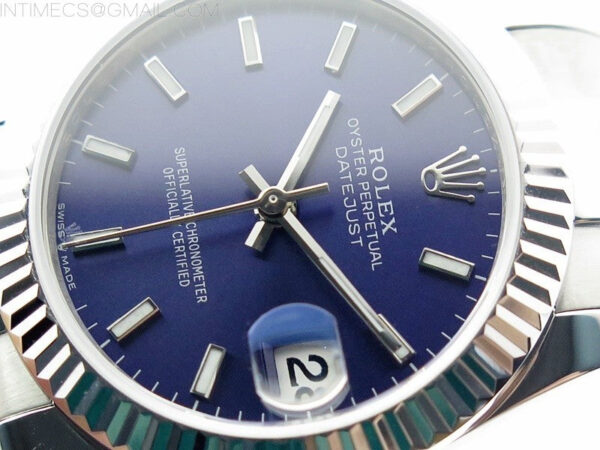 Datejust 31mm 278273 SS BP Best Edition Blue Stick Markers Dial on Oyster Bracelet – Bild 5