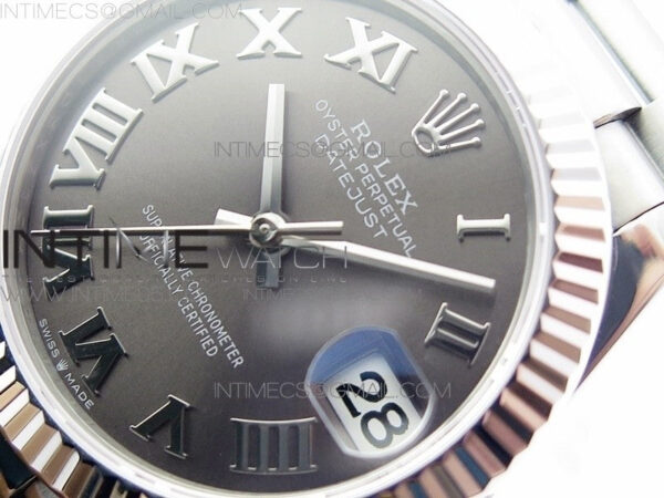 Datejust 31mm 278275 SS BP Best Edition Gray Roman Markers Dial on SS President Bracelet – Bild 4