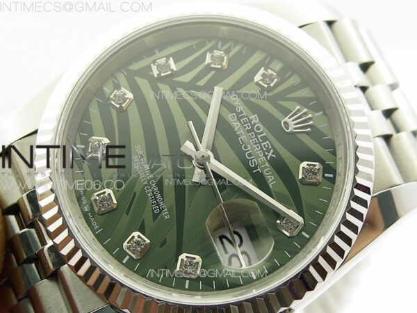 DateJust 36 SS 126233 JDF 1:1 Best Edition New Green Dial on Jubilee SS Bracelet – Bild 4