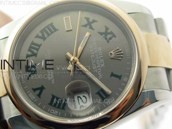 DateJust 36 SS/RG 126201 BP 1:1 Best Edition Gray Dial on Oyster Bracelet – Bild 4