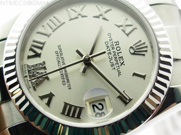 Datejust 31mm 278273 SS BP Best Edition Silver Roman Markers Dial on Oyster Bracelet – Bild 5