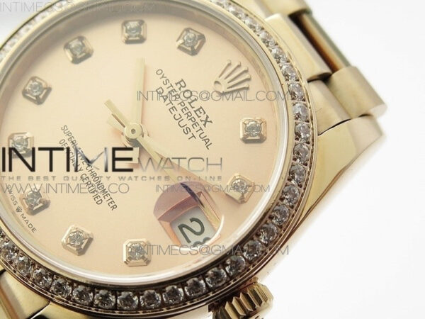 Datejust 31mm 278275 RG Dia Bezel BP Best Edition RG Crystal Markers Dial on RG President Bracelet – Bild 3