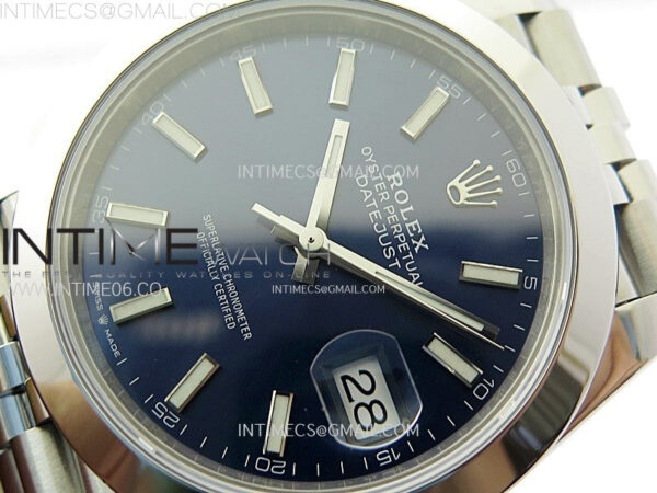 DateJust 41 126300 904L SS VSF 1:1 Best Edition Blue Dial on Jubilee Bracelet VS3235 – Bild 4