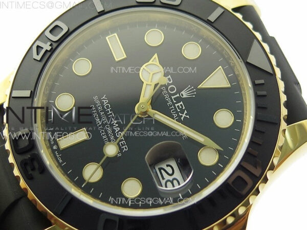 Yacht-Master 126658 YG VSF 1:1 Best Edition Black Ceramic Bezel on Oysterflex Strap VS3235 – Bild 5