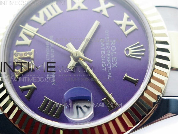 Datejust 31mm 278273 SS/YG BP Best Edition Purple Roman Markers Dial on SS/YG Oyster Bracelet – Bild 4