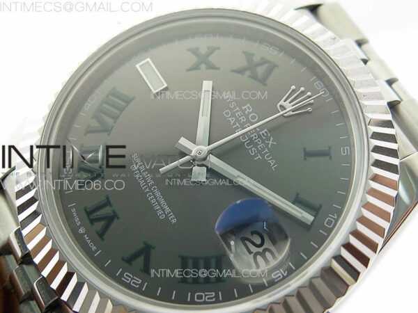 DateJust 41MM 126334 SS APSF 1:1 Best Edition Gray Dial Roman Markers on SS Jubilee Bracelet SA3235 – Bild 4