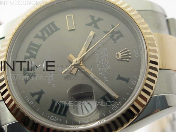 DateJust 36 SS/RG 126231 BP 1:1 Best Edition Gray Dial on Oyster Bracelet – Bild 3