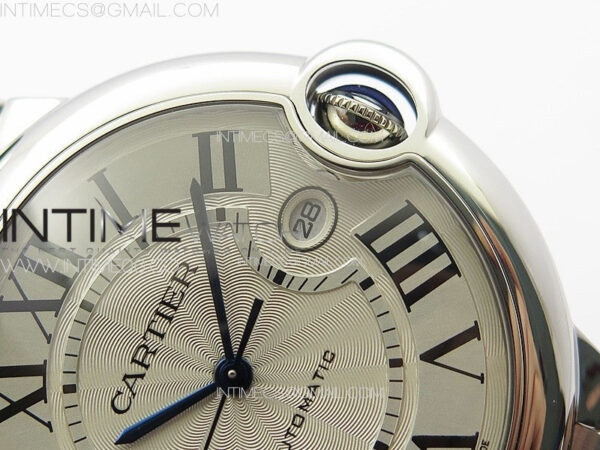 Ballon Bleu 42mm SS K3F 1:1 Best Edition White Texture Dial on SS Bracelet A2824 – Bild 4