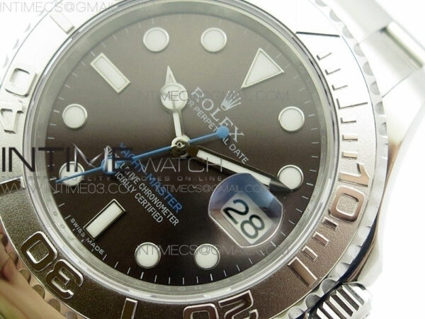 Yacht-Master 116622 904L SS GMF 1:1 Best Edition Baselworld Gray Dial on 904L SS Bracelet A2836 – Bild 4