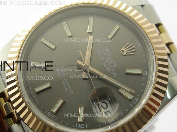 DateJust 41 126331 904L SS/RG GMF 1:1 Best Edition Gray Dial On Jubilee Bracelet VR3235 – Bild 4