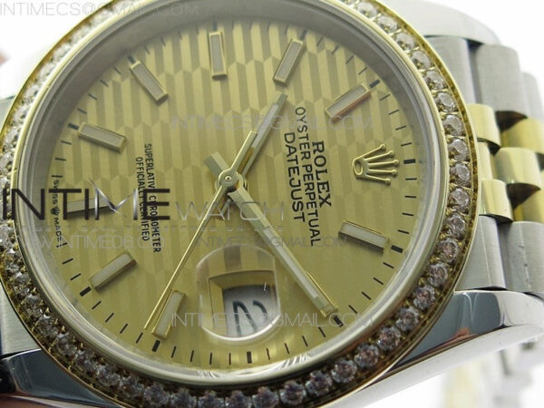 DateJust 36 SS/YG 126283 JDF 1:1 Best Edition New YG Dial on Jubilee Bracelet – Bild 4