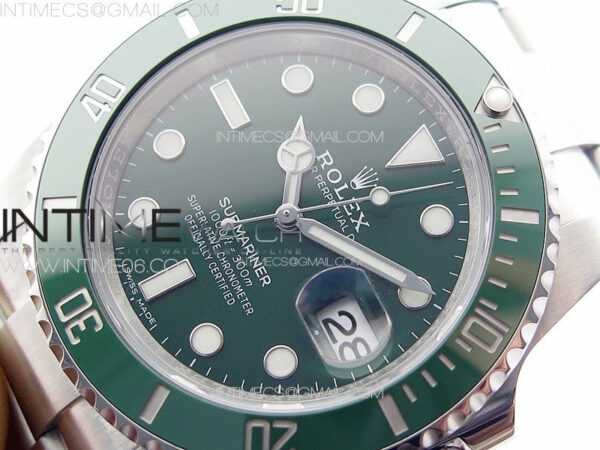 Submariner 116610LV 904L SS Case Best Edition Green Dial On 904L Bracelet ZZF V3 – Bild 4