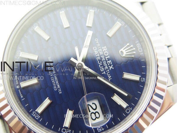DateJust 41 126334 904L SS VSF 1:1 Best Edition Blue Fluted Dial on Jubilee Bracelet VS3235 – Bild 4