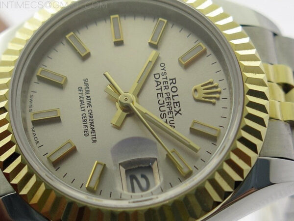Datejust 28mm 279173 SS/YG BP Best Edition Silver Sticks Markers Dial on SS/YG Jubilee Bracelet ETA2671 – Bild 4