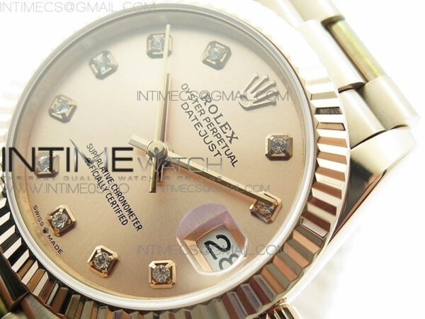 Datejust 31mm 278275 RG BP Best Edition RG Crystal Markers Dial on RG President Bracelet – Bild 4