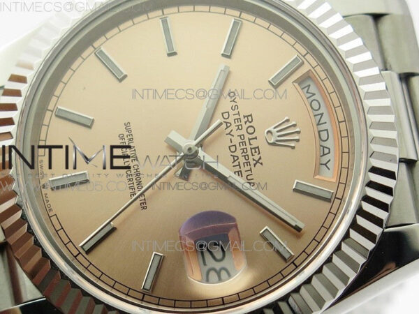 Day-Date 40mm 228239 BP New Dial Version 904 SS RG Stick Markers Dial on SS President Bracelet A2836 – Bild 3