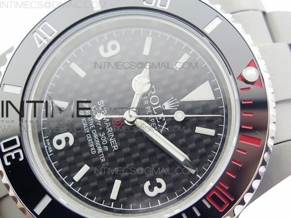 The Rough Matt Carbon Sandblast SS GMF Best Edition Carbon Dial on SS Bracelet SA3130 – Bild 4
