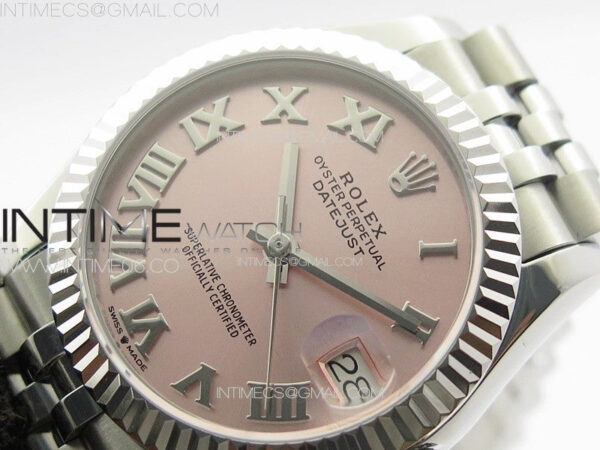 DateJust 31mm 178271 SS APSF Best Edition Pink Dial Roman Markers on Jubilee Bracelet A2824 – Bild 3